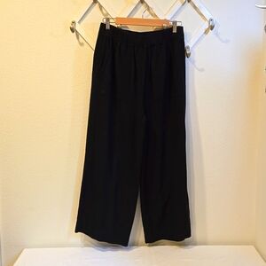 Laude The Label Organic Cotton Wide Leg Cropped Pants Size Large